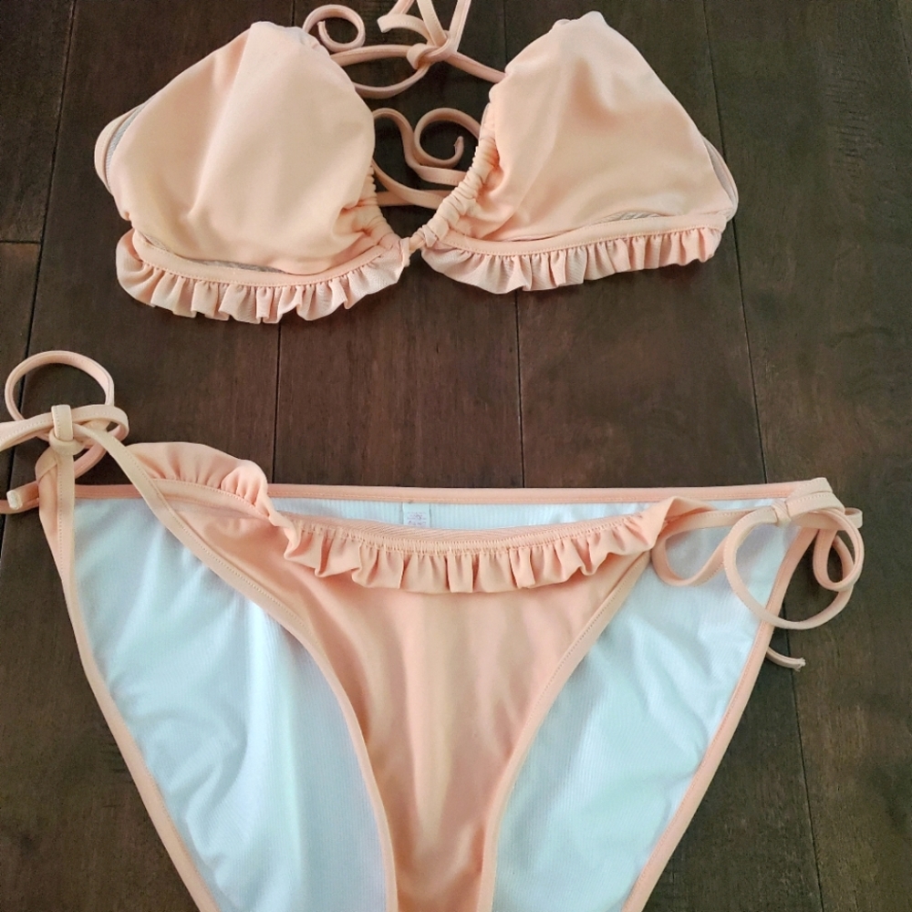 Victoria's Secret Peach Bikini Set